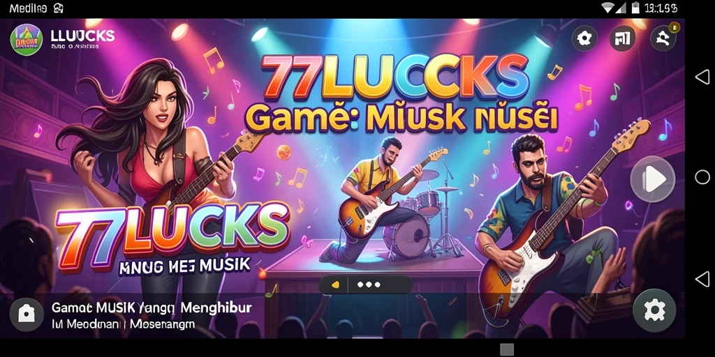 Tampilan gameplay <strong>77LUCKS</strong> yang seru dengan berbagai genre musik.