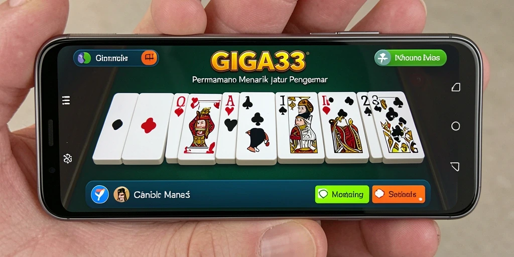 Tampilan menarik dari gameplay <strong>GIGA33</strong> saat bermain domino.